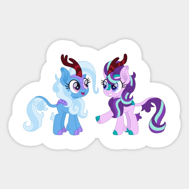 Kirin Starlight Glimmer and Trixie Sticker by CloudyGlow